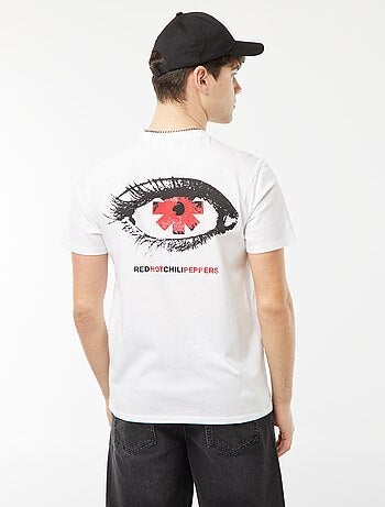 T-shirt met 'Red Hot Chili Peppers'-print