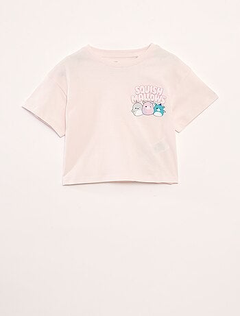 T-shirt met 'Squishmallows'-print en korte mouwen