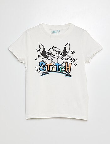 T-shirt met 'Stitch'-print