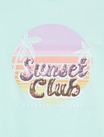 T-shirt met animatieprint en korte mouwen