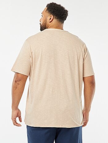 T-shirt met tuniekhals