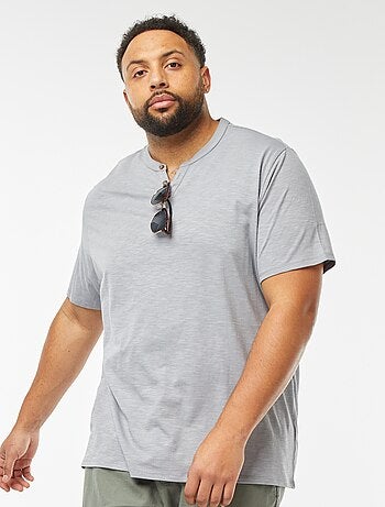 T-shirt met tuniekhals