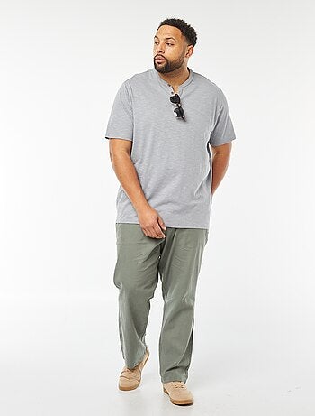 T-shirt met tuniekhals