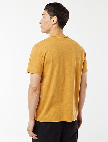 T-shirt met tuniekhals en korte mouw