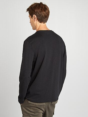 T-shirt met tuniekhals