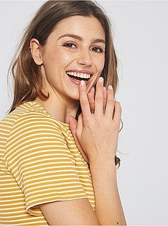 T-shirt van ribtricot - Kiabi