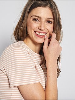 T-shirt van ribtricot - Kiabi