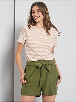 T-shirt van ribtricot - Kiabi