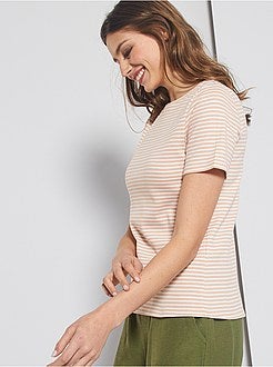 T-shirt van ribtricot - Kiabi