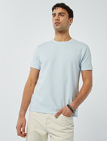 T-shirt van seersucker