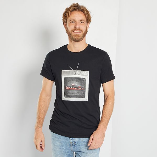T-shirt 'WandaVision' homme - zwart 
