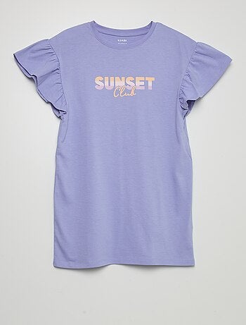 T-shirtjurk met tie-dyeprint