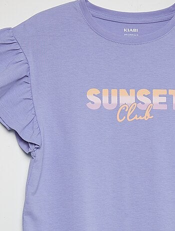 T-shirtjurk met tie-dyeprint