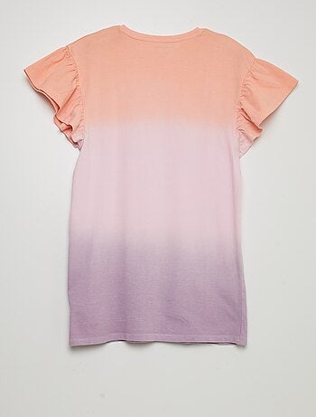T-shirtjurk met tie-dyeprint