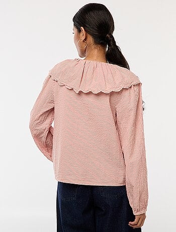 Top met grote peterpankraag