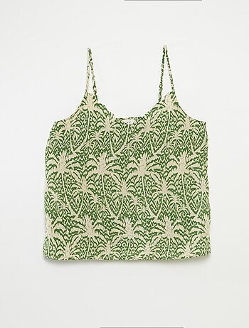 Top met smalle bandjes en print 'JDY'