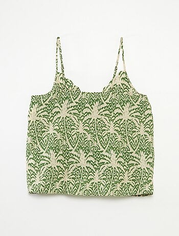 Top met smalle bandjes en print 'JDY'