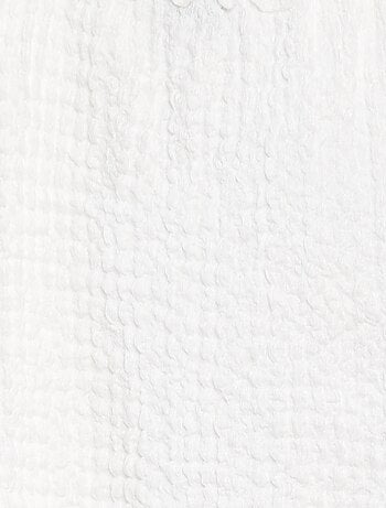 Top met wafeltextuur