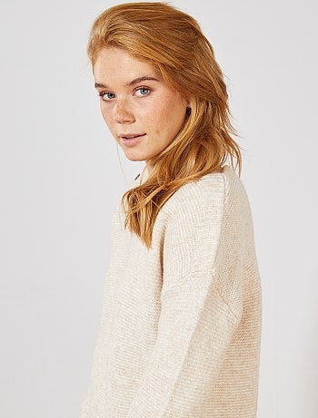 Tricot trui met boothals - Kiabi