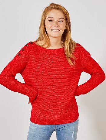 Tricot trui met boothals - Kiabi