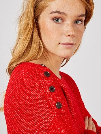 Tricot trui met boothals - Kiabi