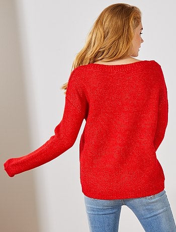 Tricot trui met boothals - Kiabi