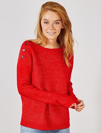 Tricot trui met boothals - Kiabi