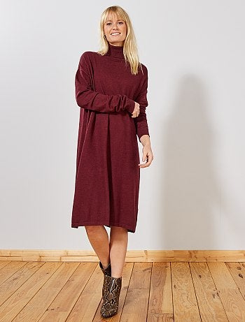 Trui-jurk met een col - Kiabi