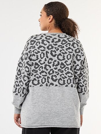 Trui met luipaardprint 'Only Carmakoma'