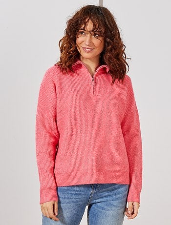 Damesmode maat 34-48 - Trui met schipperskraag - Kiabi