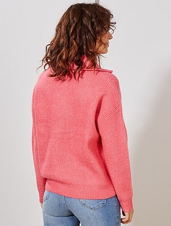 Damesmode maat 34-48 - Trui met schipperskraag - Kiabi