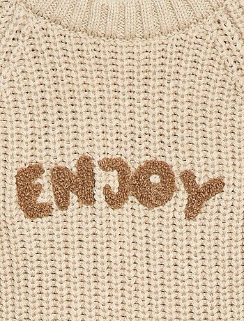 Trui van katoen in parelbreisel