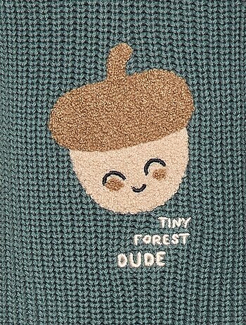 Trui van katoen in parelbreisel