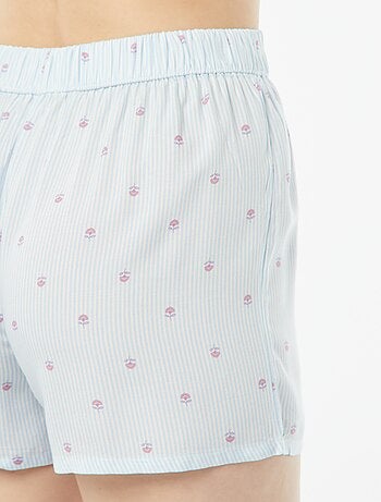 Tweedelige korte pyjama - Blouse + broek met print