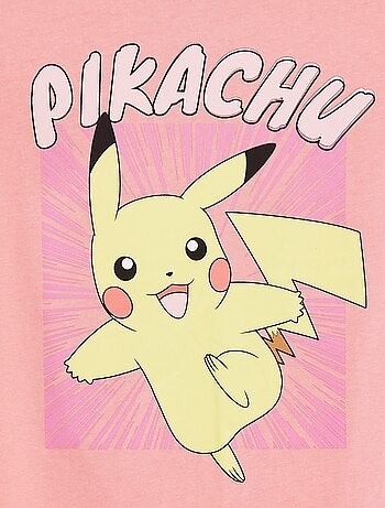 Tweedelige Pokémon-pyajama met short + T-shirt met Pikachu-print - 2-delig