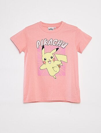 Tweedelige Pokémon-pyajama met short + T-shirt met Pikachu-print - 2-delig