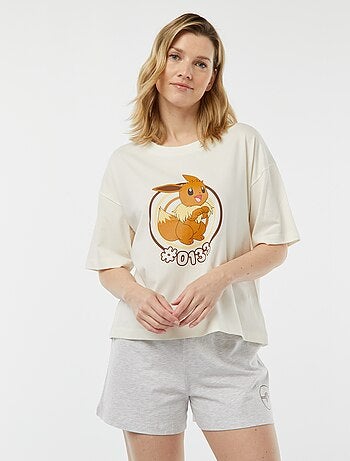 Tweedelige pyjama | T-shirt + short 'Eevee'