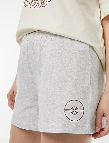 Tweedelige pyjama | T-shirt + short 'Eevee'