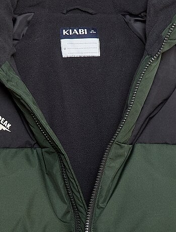 Tweekleurig, gewatteerd donsjack