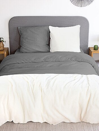 Tweekleurige dekbedset - Voor 2-persoonsbed