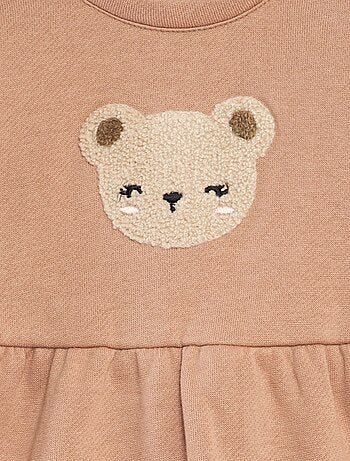 Uitlopende sweatjurk