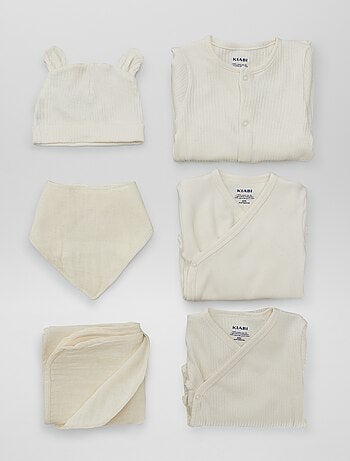 Uniseks geboortebox 'New born in the family' - 6 stuks