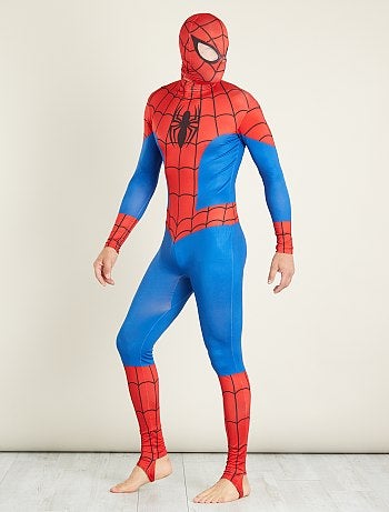 Verkleedkostuum van ‘Spider-Man’ tweede huid met bivakmuts