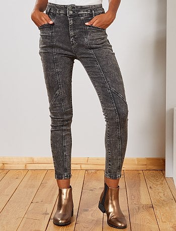 Verwassen denim broek - Kiabi