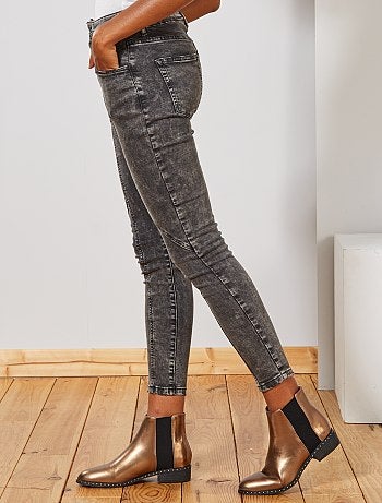 Verwassen denim broek - Kiabi