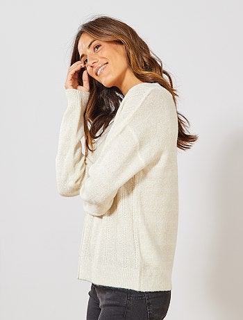 Vest van glanstricot - Kiabi