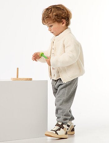 Vest van imitatieschapenvacht met rits