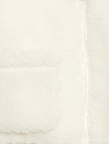 Vest van imitatieschapenvacht met rits