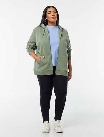 Warme hoodie van joggingstof