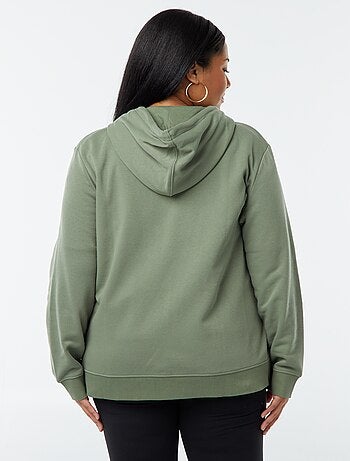 Warme hoodie van joggingstof